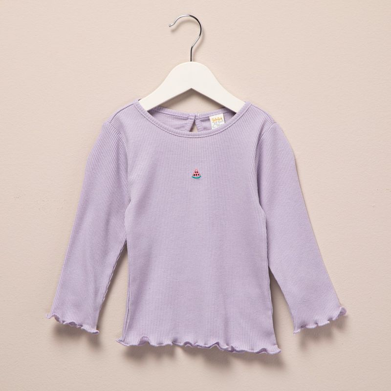 YAMP - Camiseta manga larga Bebé niña Algodón Yamp
