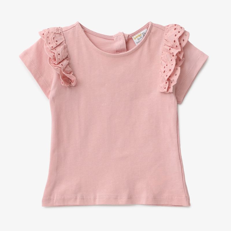YAMP - Camiseta Bebé niña Manga corta Algodón Yamp