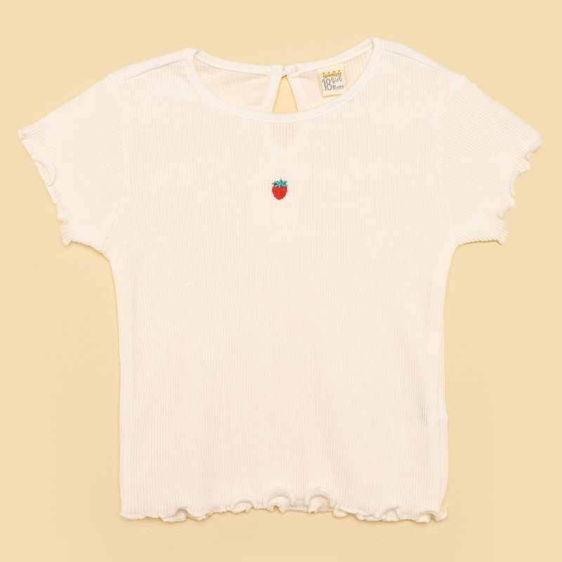 YAMP - Camiseta para Bebé niña Manga corta de Algodón Yamp