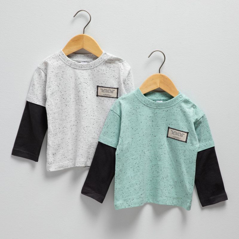 YAMP - Camiseta Bebé niño Pack de 2 unidades Algodón Yamp