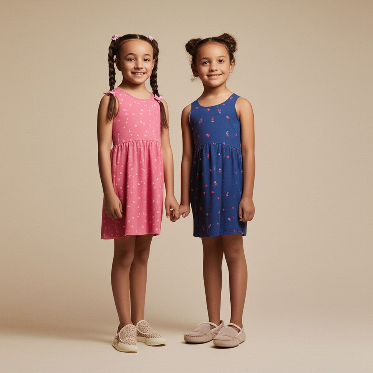 YAMP - Vestido Niña Pack de 2 unidades Algodón YAMP   2