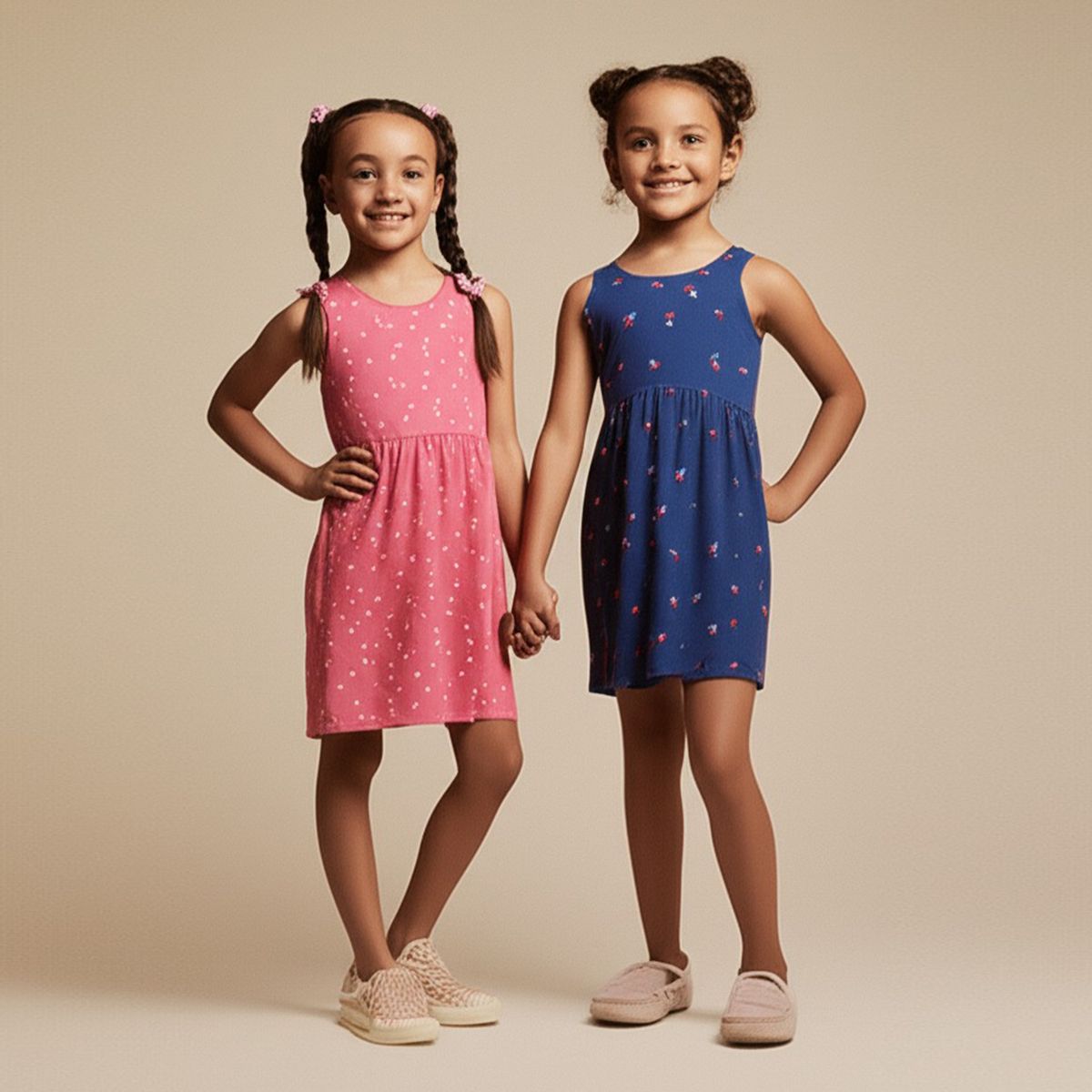 YAMP - Vestido Niña Pack de 2 unidades Algodón YAMP   2