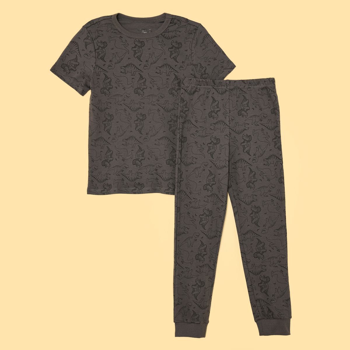 YAMP - Pijama para Niño 2 piezas Cintura elásticada Manga corta de Algodón Yamp