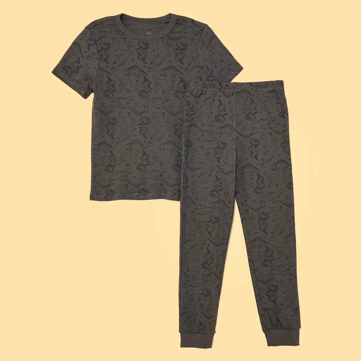 YAMP - Pijama para Niño 2 piezas Cintura elásticada Manga corta de Algodón Yamp