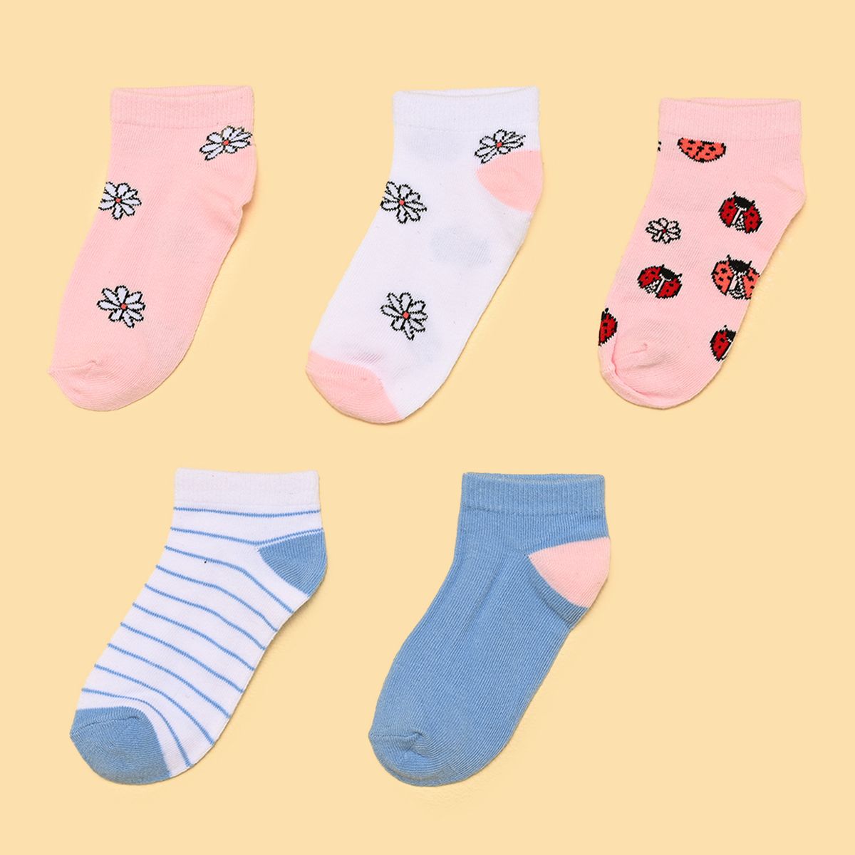 YAMP - Medias Niña Corto Pack de 5 Yamp