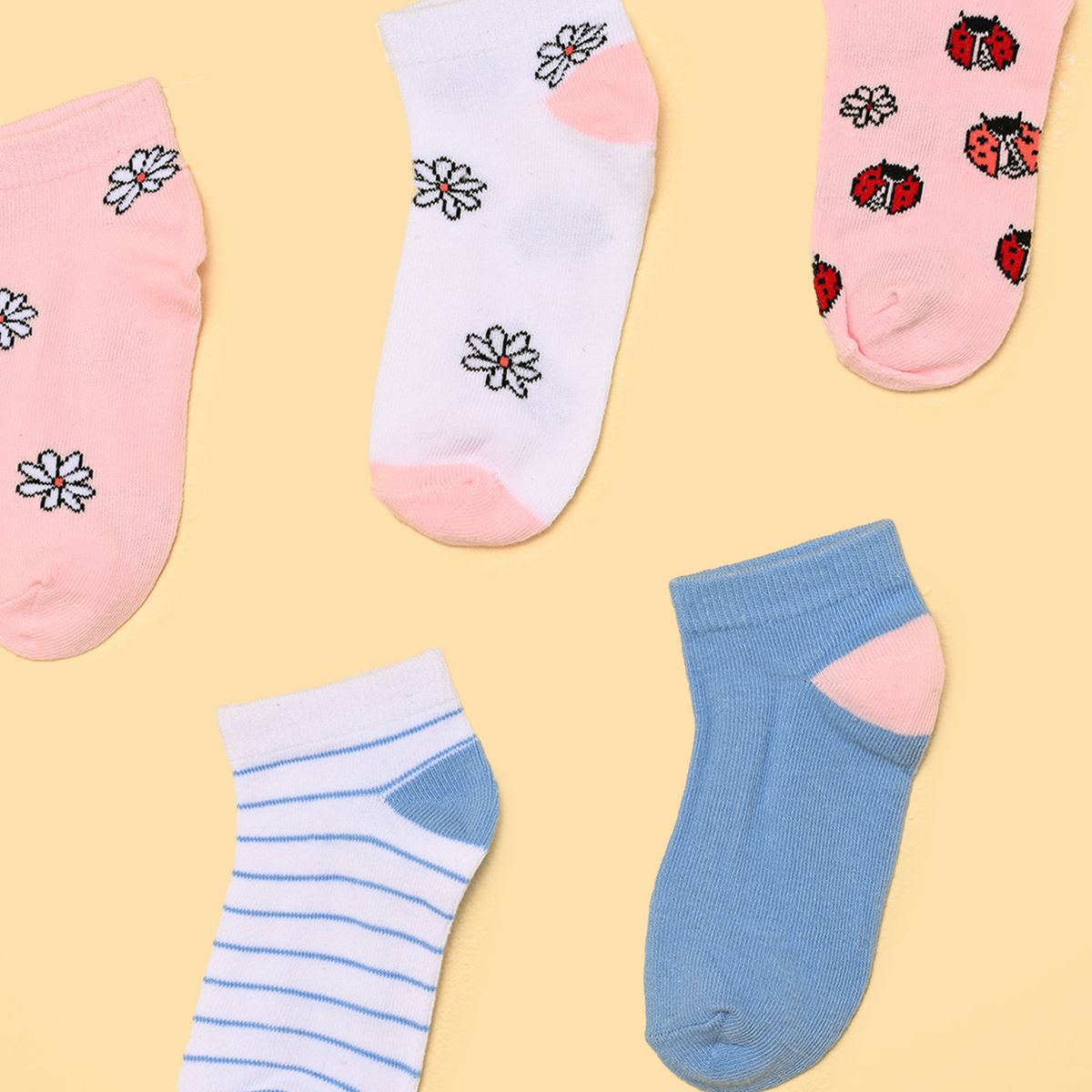 YAMP - Medias Niña Corto Pack de 5 Yamp