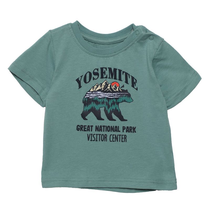 YAMP - Camiseta Bebé niño con Estampado Manga corta Algodón Yamp