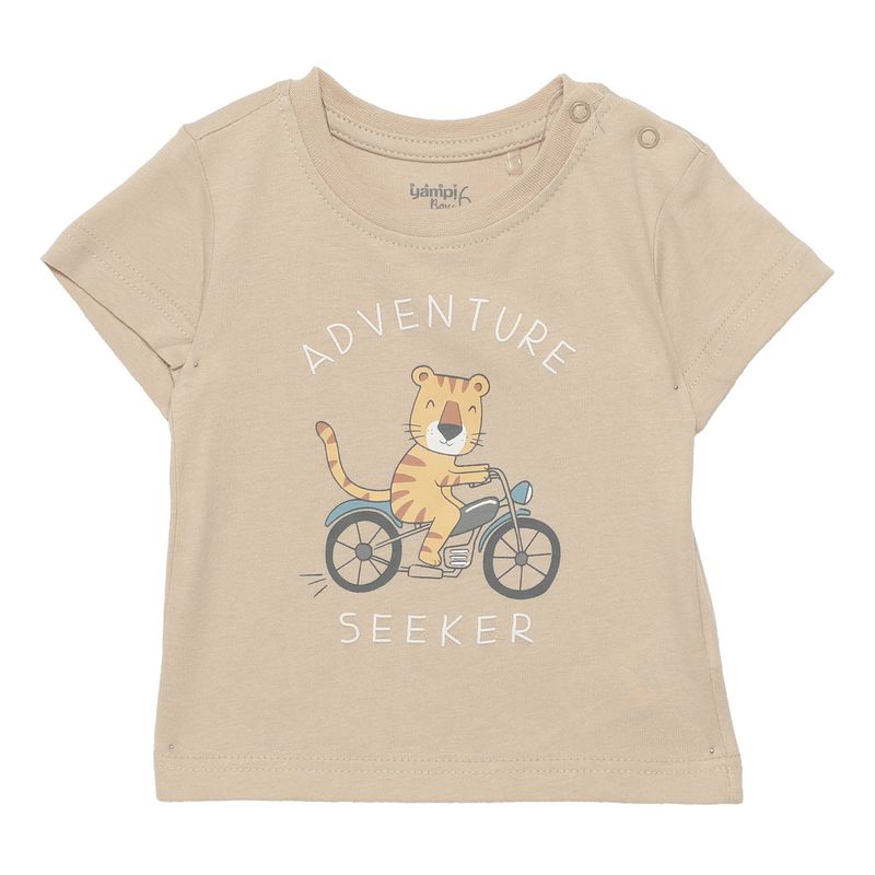 YAMP - Camiseta Bebé niño con Estampado Manga corta Algodón Yamp