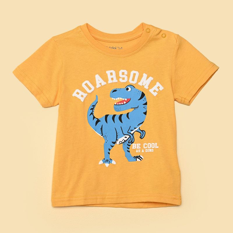 YAMP - Camiseta Bebé niño con Estampado Manga corta Algodón Yamp