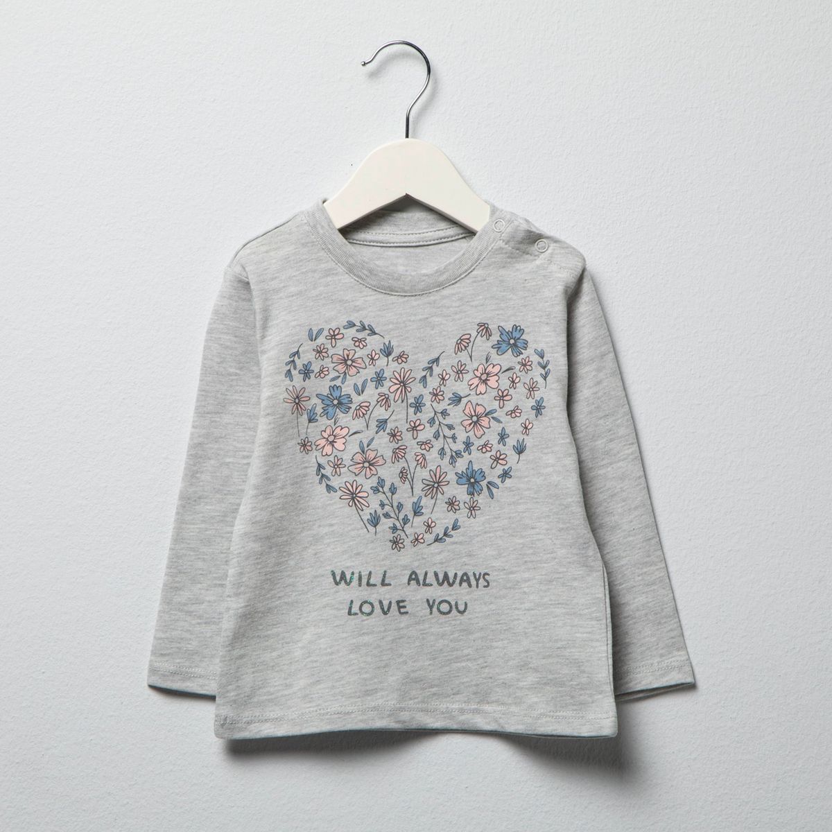 YAMP - Camiseta manga larga Bebé niña con Estampado Algodón Yamp