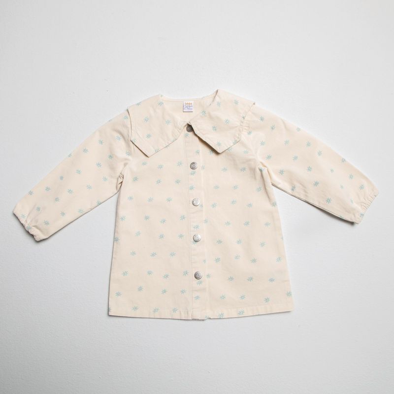 YAMP - Vestido Bebé niña de Flores Con cuello Algodón Yamp