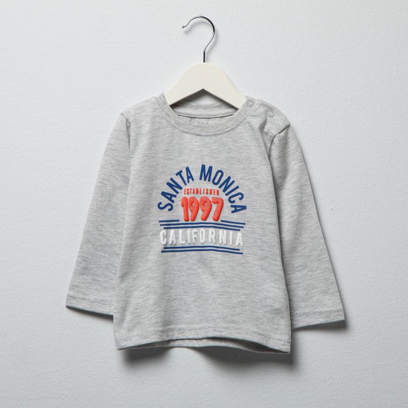 YAMP - Camiseta Niño con Estampado Manga larga de Algodón Yamp