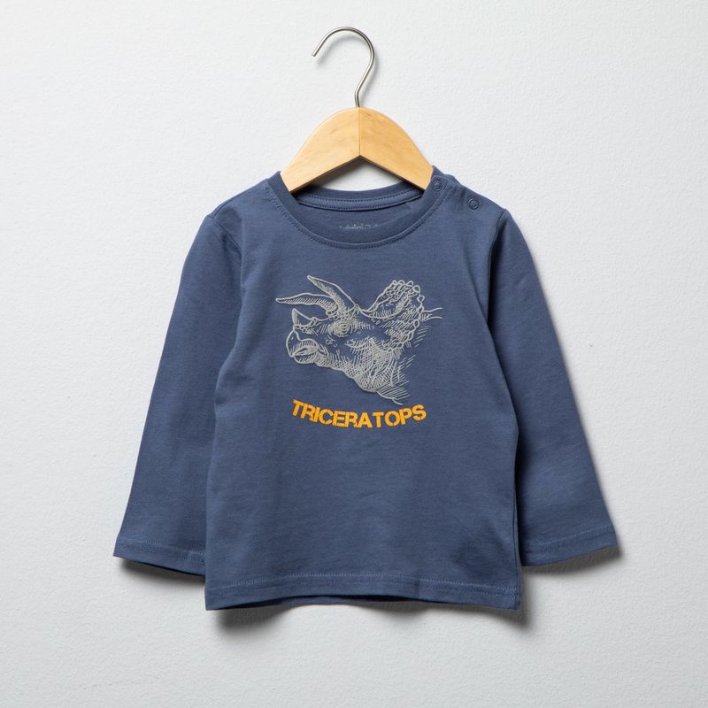 YAMP - Camiseta Niño con Estampado Manga larga de Algodón Yamp
