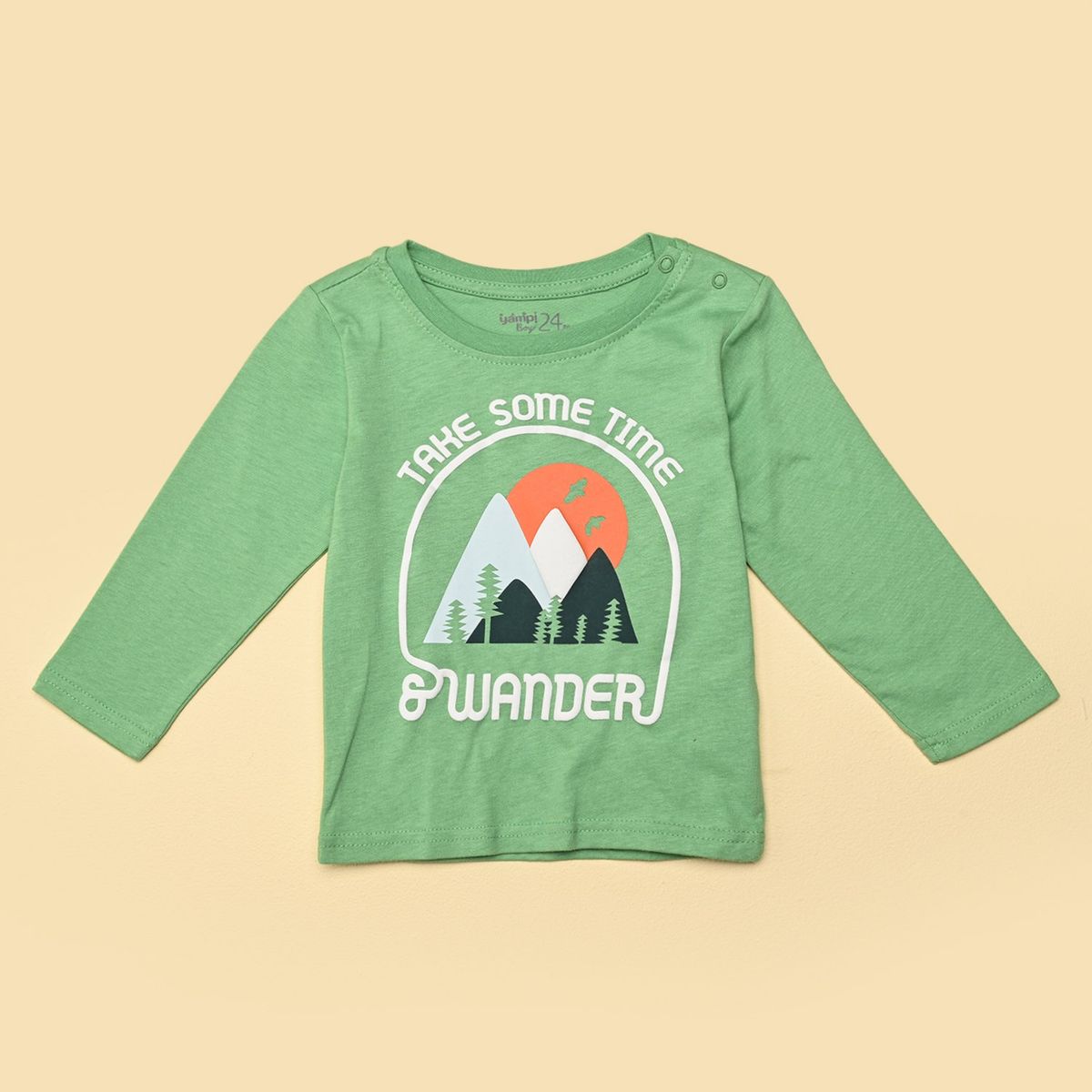 YAMP - Camiseta Niño con Estampado Manga larga de Algodón Yamp