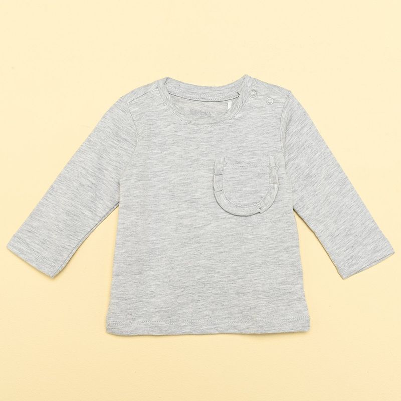 YAMP - Camiseta manga larga Bebé niña Algodón Yamp