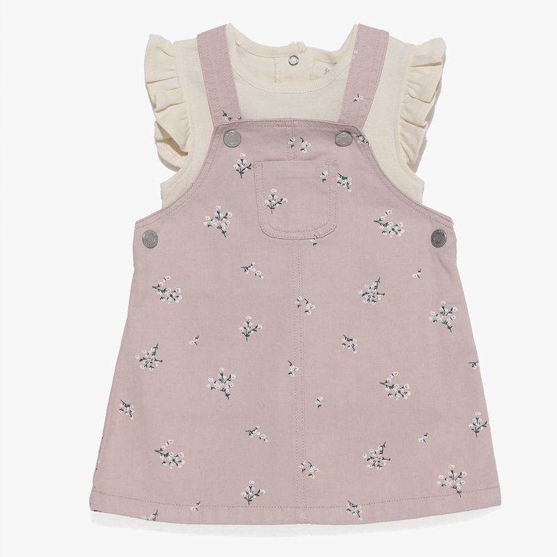 YAMP - Set Camiseta sin mangas + Jardinera para Bebé niña en de Algodón Yamp