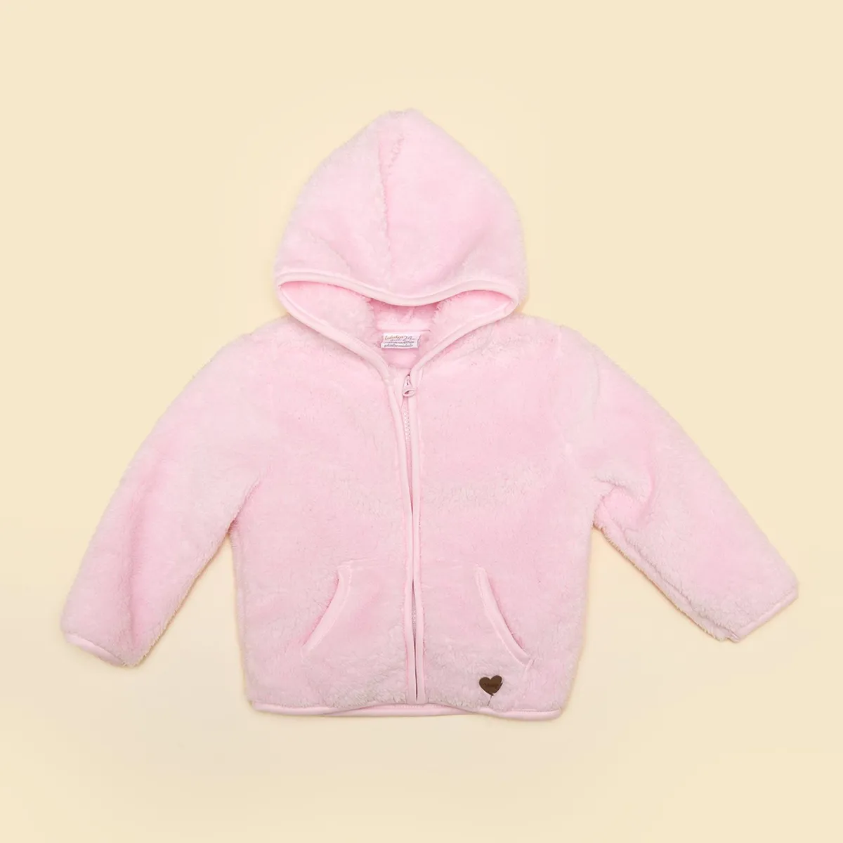 YAMP - Saco para Bebé niña Efecto pelo con capucha Yamp
