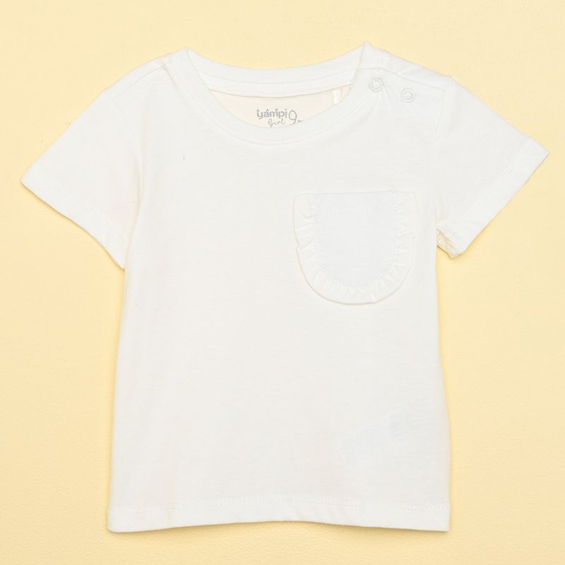 YAMP - Camiseta Bebé niña Manga corta Algodón Yamp