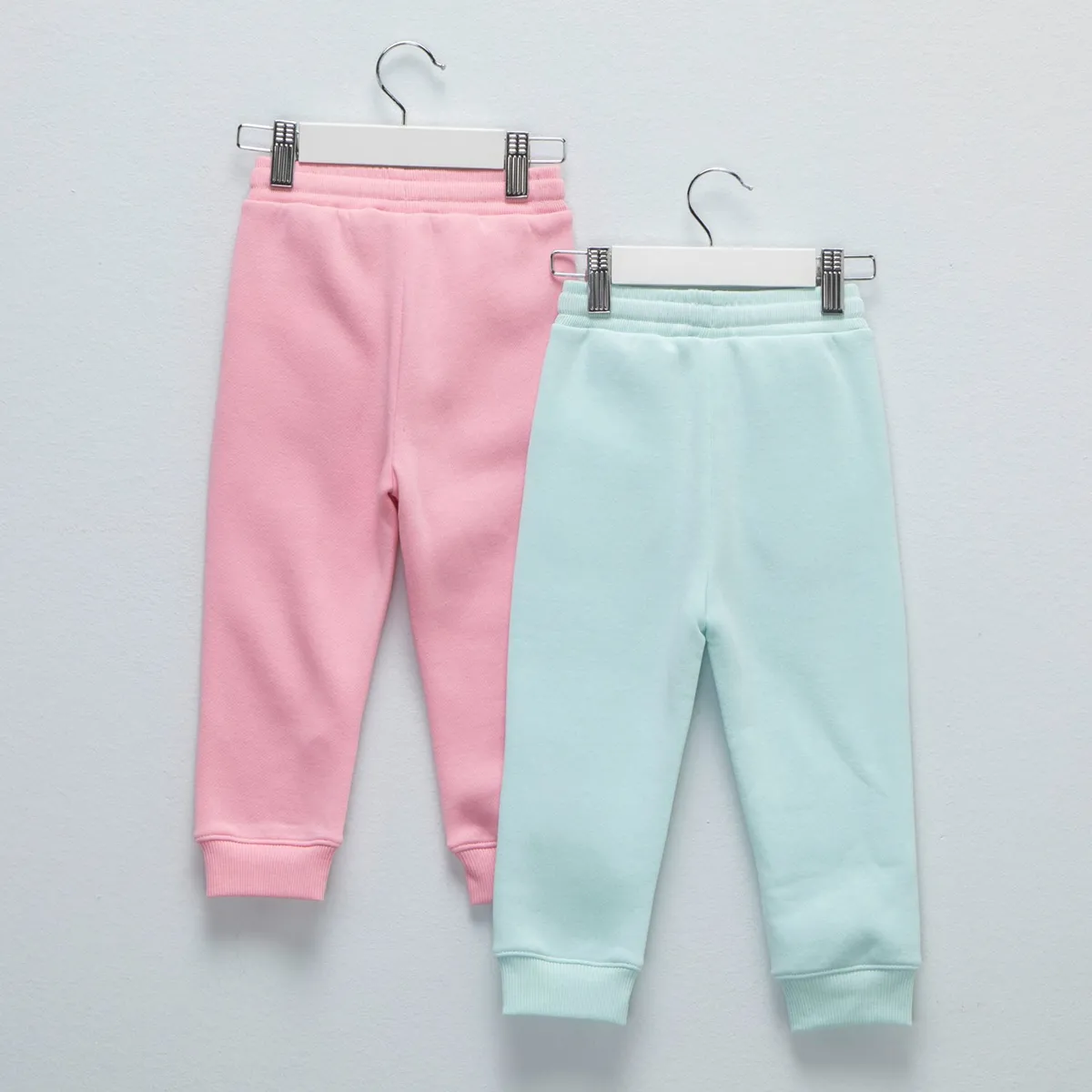 YAMP - Joggers para Bebé niña Pack de 2 unidades Cintura elásticada de Algodón Yamp