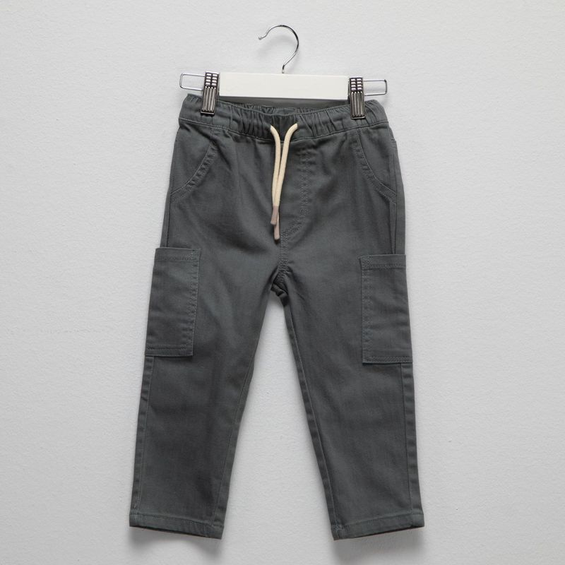 YAMP - Pantalón para Bebé niño Cintura elásticada Cargo de Algodón Yamp