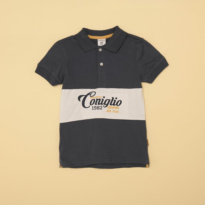 CONIGLIO - Camiseta polo Niño con Logo Manga corta Algodón Coniglio