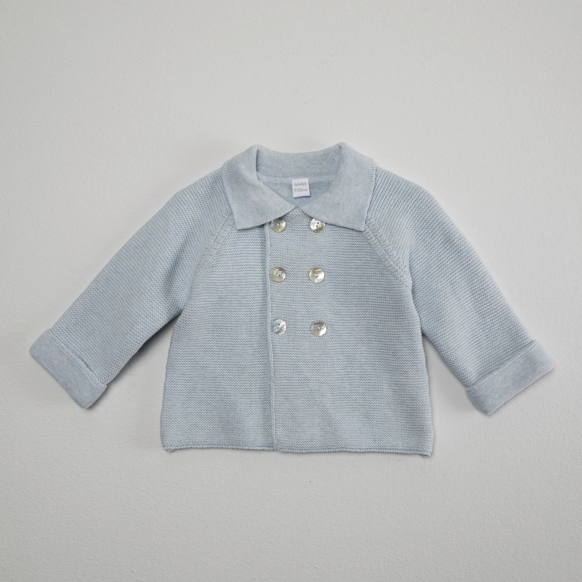 YAMP - Saco para Bebé niña Tejido Con cuello Manga larga de Algodón Yamp