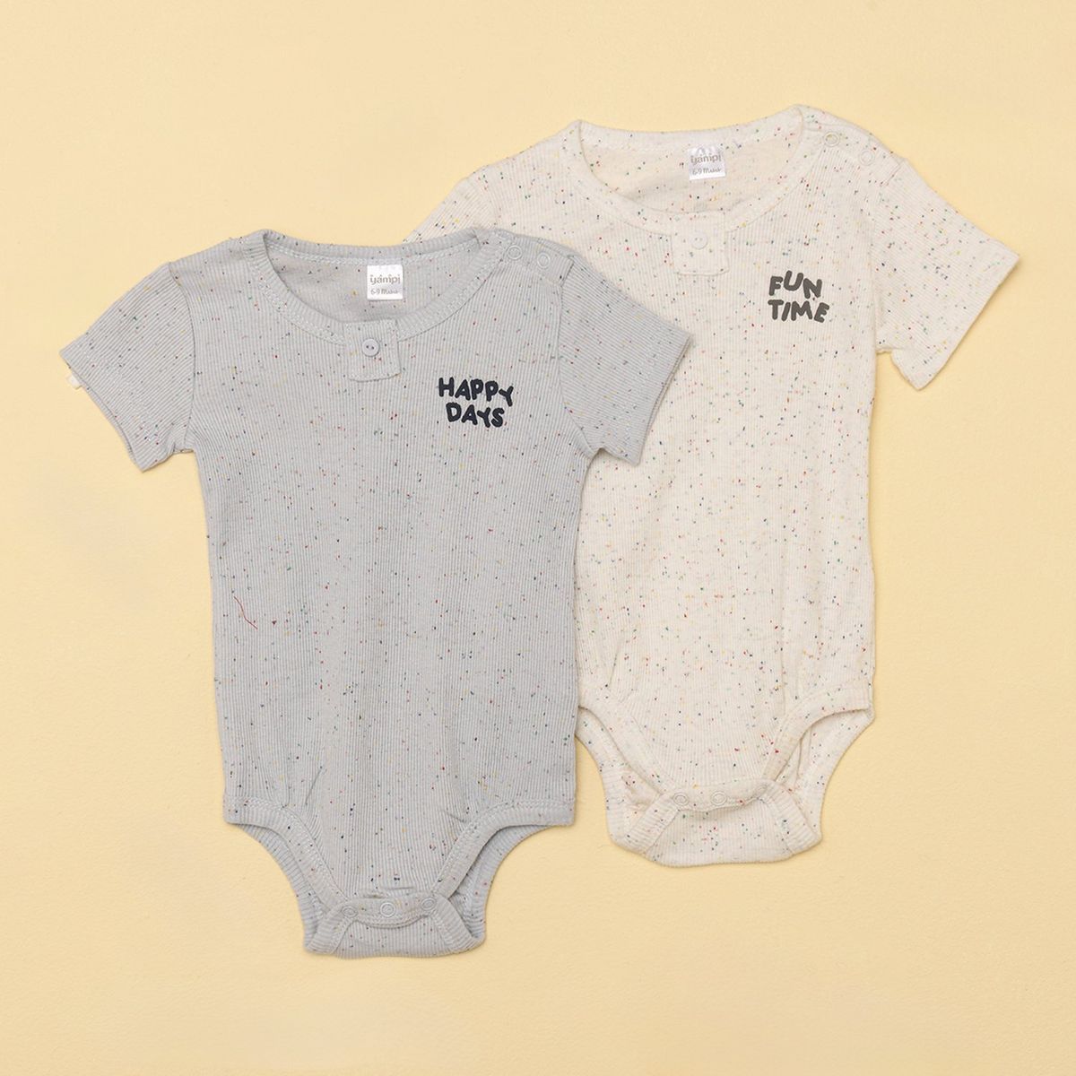 YAMP - Body Bebé niño Pack de 2 unidades Algodón Yamp