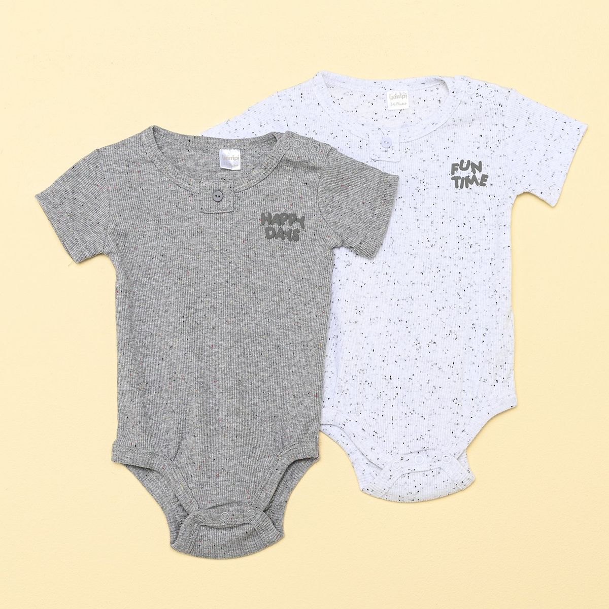 YAMP - Body Bebé niño Pack de 2 unidades Algodón Yamp