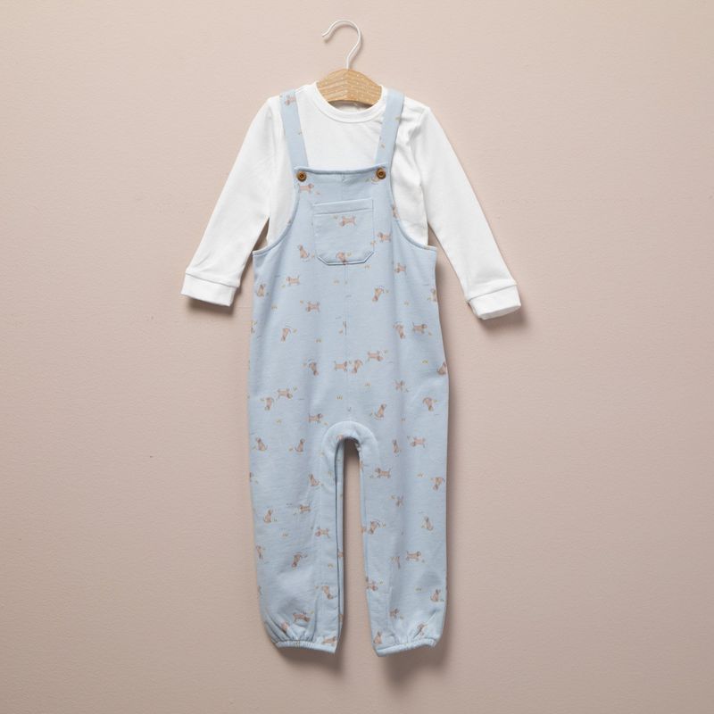 YAMP - Set Jardinera + Body manga larga para Bebé niño en Algodón Yamp