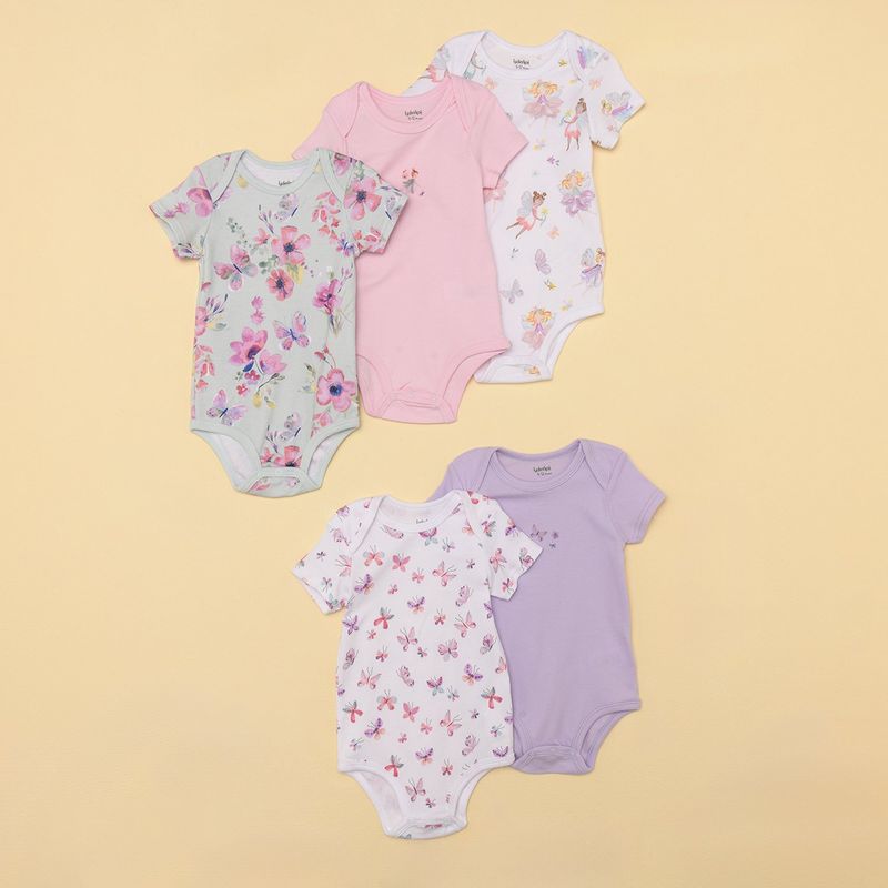 YAMP - Body Bebé niña Pack de 5 unidades Algodón Yamp