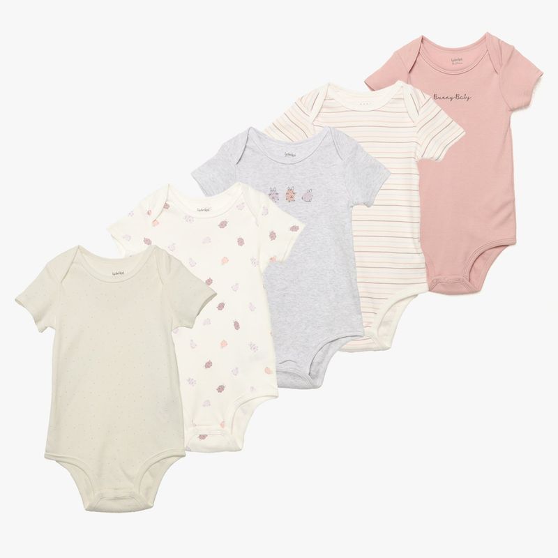 YAMP - Body Bebé niña Pack de 5 unidades Algodón Yamp