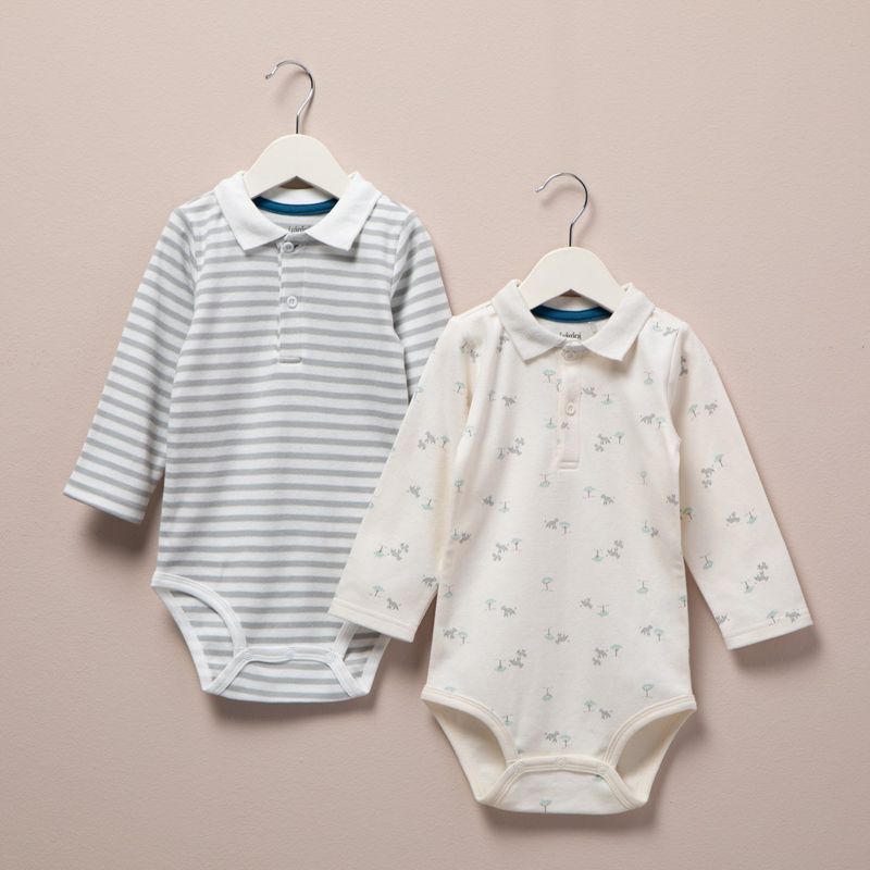 YAMP - Body Bebé niño Pack de 2 unidades Con cuello Algodón Yamp