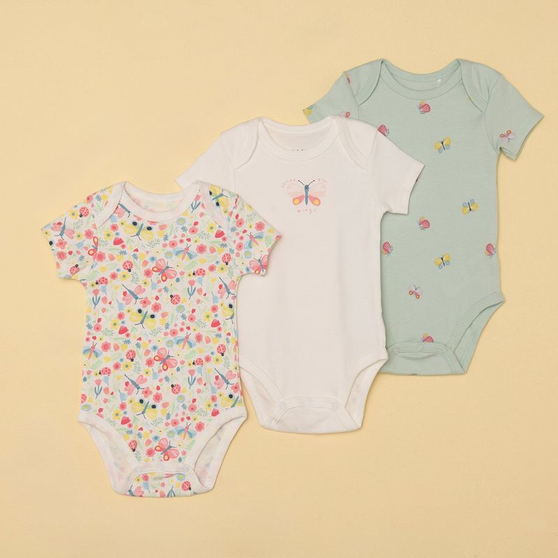 YAMP - Body Bebé niña Pack de 3 unidades Algodón Yamp