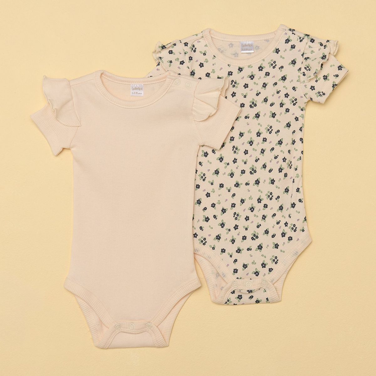 YAMP - Body Bebé niña Pack de 2 unidades Algodón Yamp