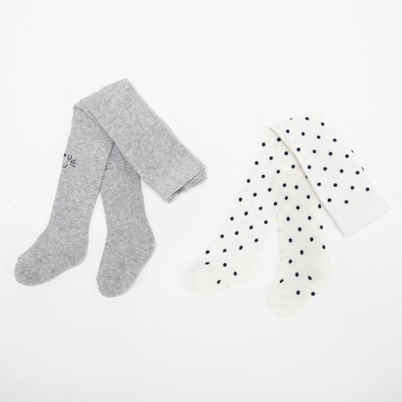 YAMP - Medias para Bebé niña Pack de 2 unidades de Algodón Yamp