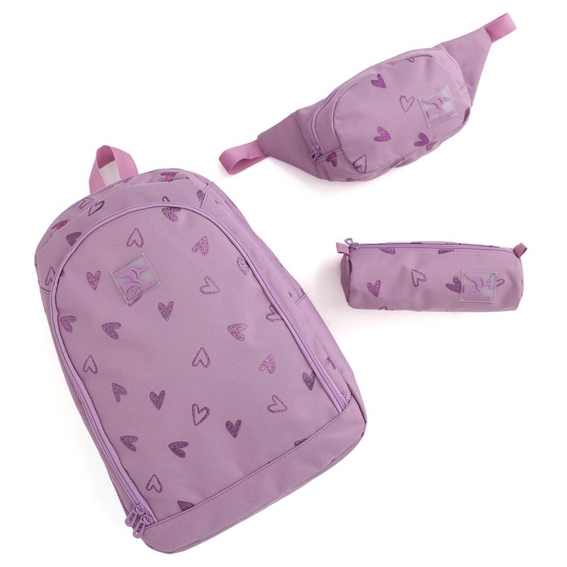 DOO AUSTRALIA - Mochila juvenil Doo Malibu C2 Purple Hearts St Doo Australia