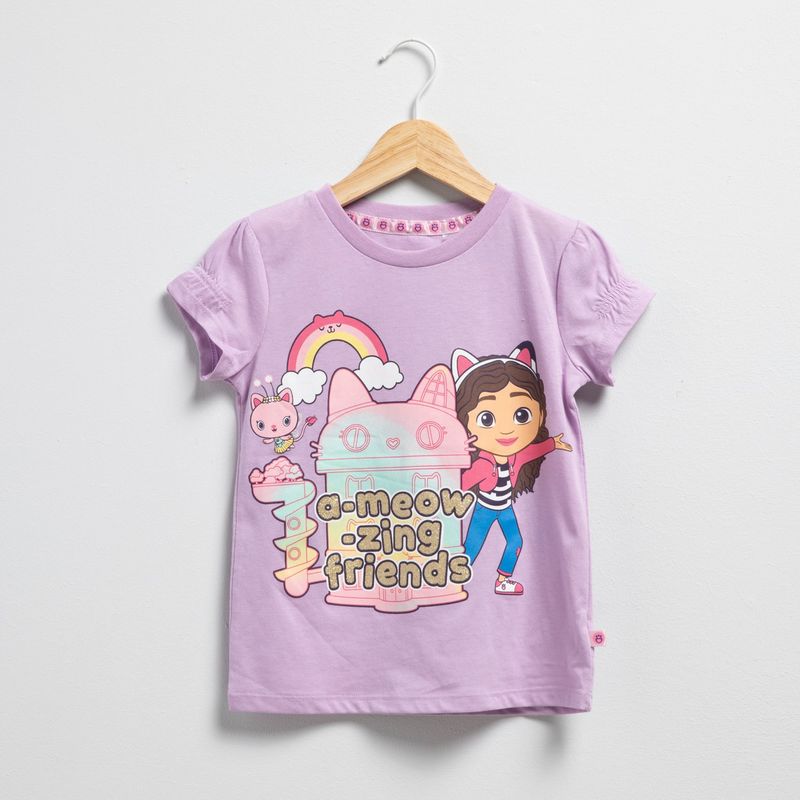  - Camiseta Niña Manga corta en Algodón Gabby's Doll House
