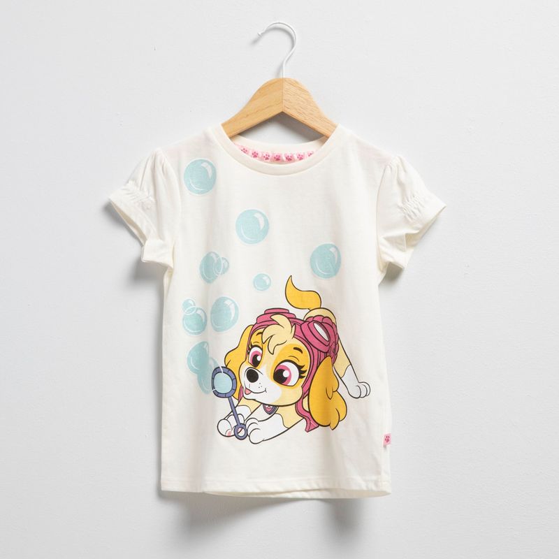 PAW PATROL - Camiseta Niña con Estampado Manga corta Algodón Paw Patrol