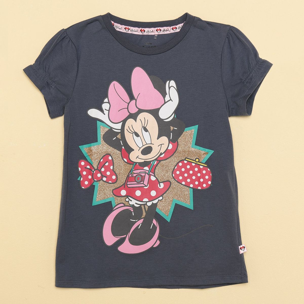 MINNIE - Camiseta Niña Manga corta en Algodón Minnie