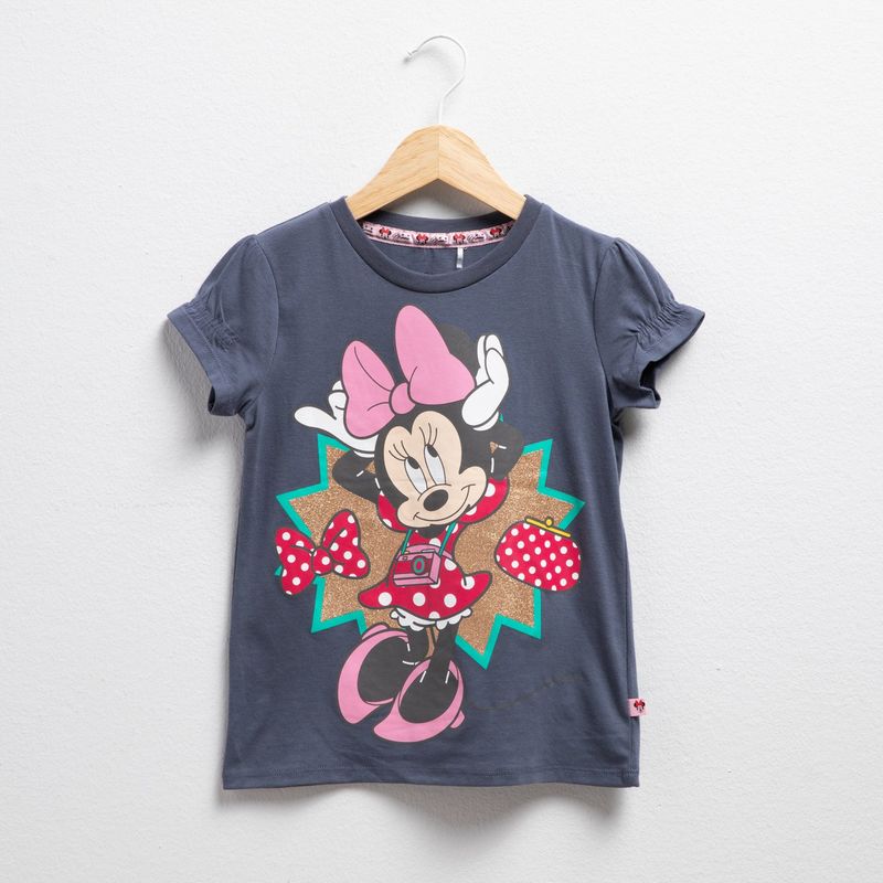 MINNIE - Camiseta Niña Manga corta en Algodón Minnie