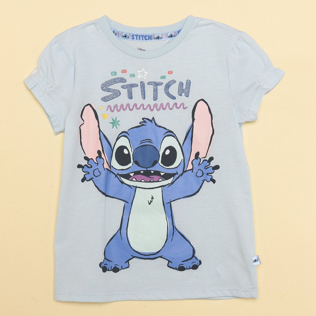 LILO & STITCH - Camiseta para Niña Manga corta de Algodón Lilo & Stitch de Algodón 