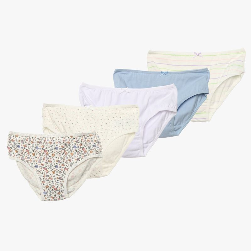 YAMP - Pantys para Niña Pack de 5 unidades Cintura elásticada de Algodón Yamp