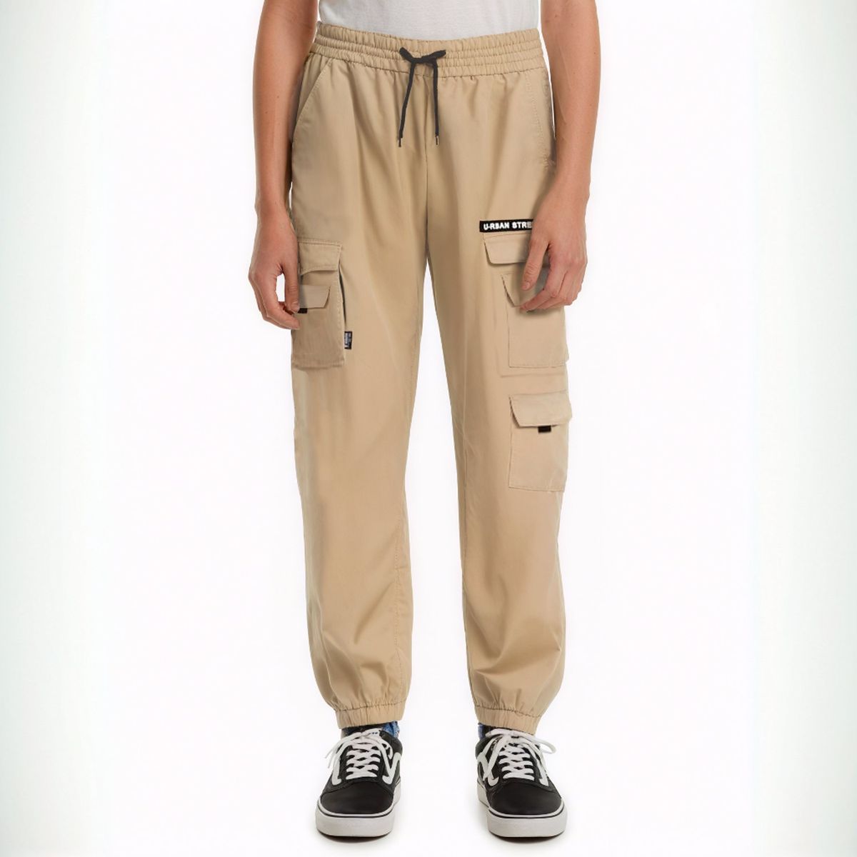 FEDERATION - Pantalón para Niño Cintura elásticada Cargo de Algodón Federation