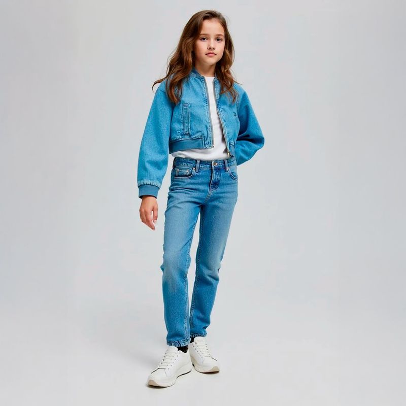 ELV - Chaqueta para Niña de Algodón ELV