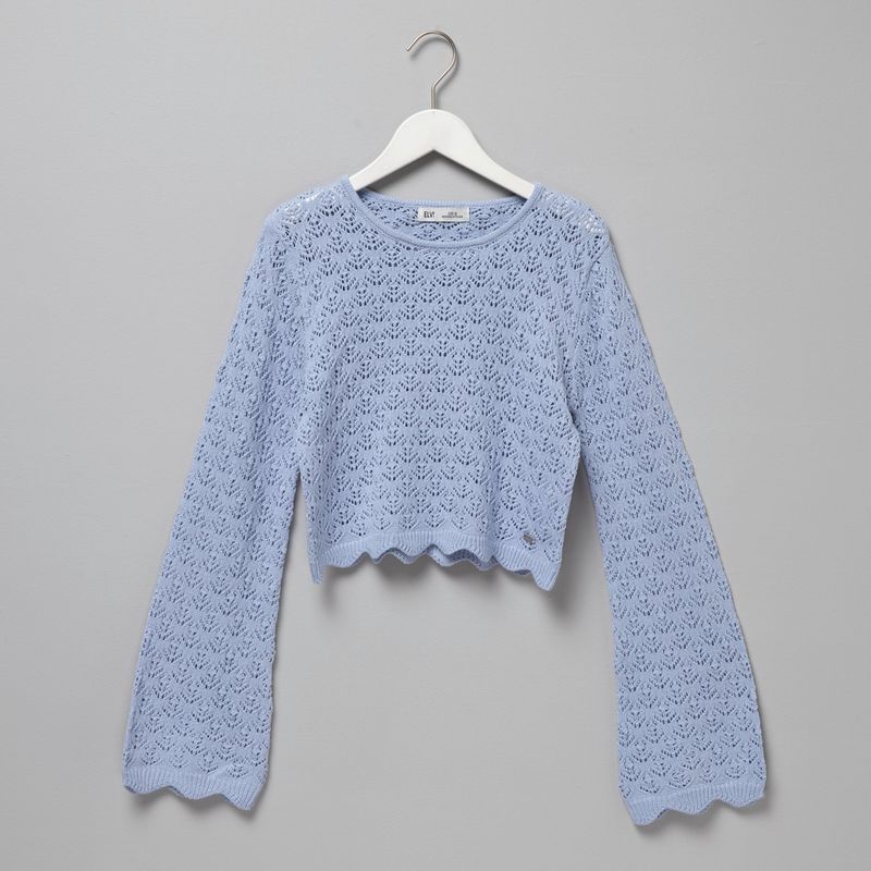 ELV - Saco para Niña con Ojalillo de Algodón ELV
