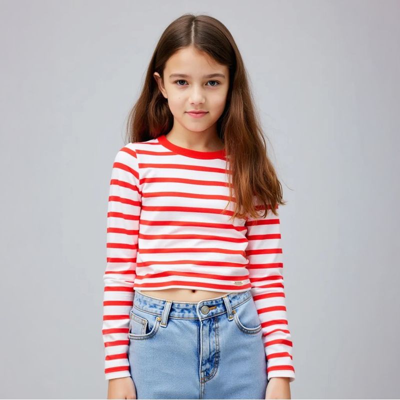 ELV - Camiseta manga larga Niña Algodón ELV