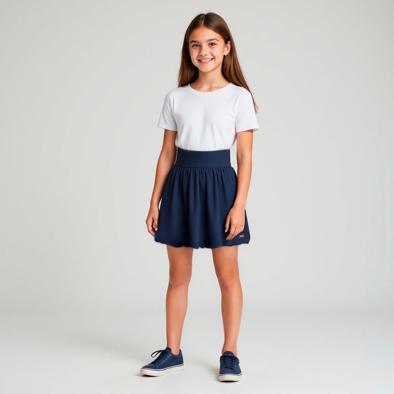 ELV - Falda para Niña de Algodón ELV