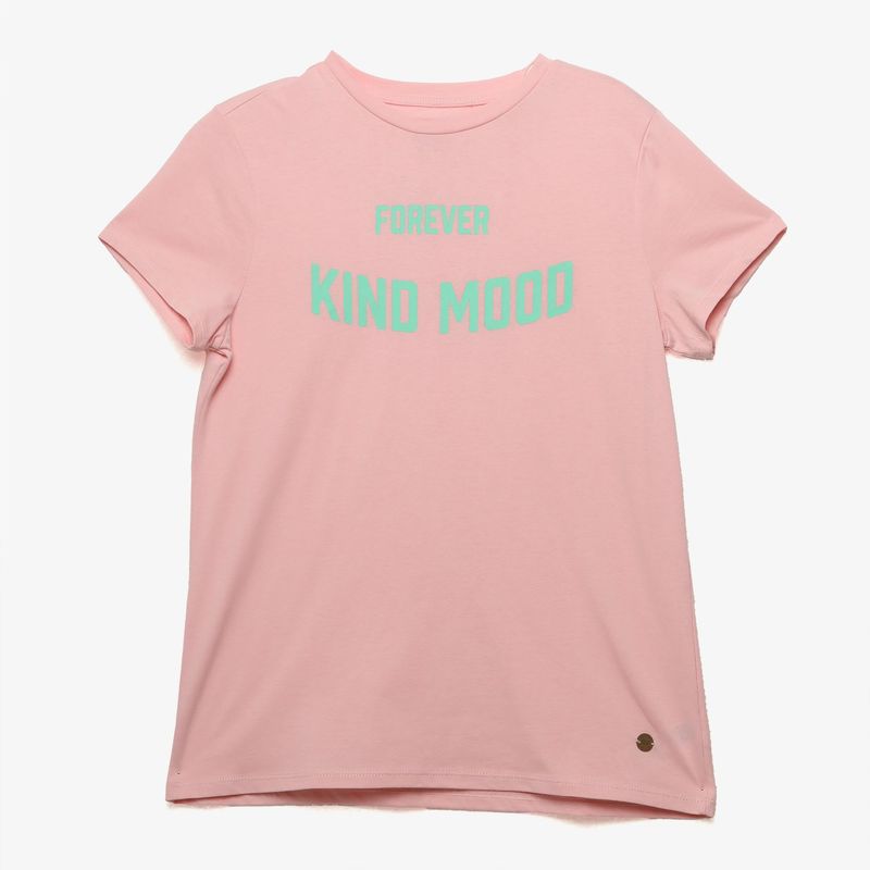 ELV - Camiseta Niña con Estampado Manga corta Algodón ELV