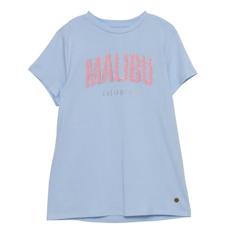ELV - Camiseta Niña con Estampado Manga corta Algodón ELV