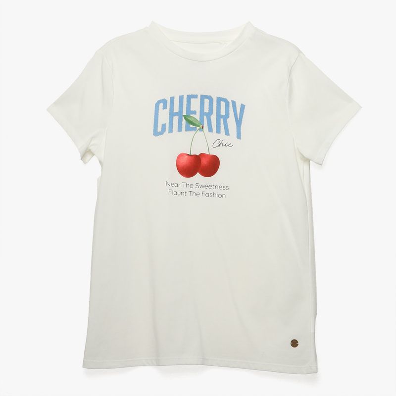 ELV - Camiseta Niña con Estampado Manga corta Algodón ELV